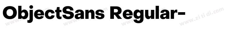 ObjectSans Regular字体转换